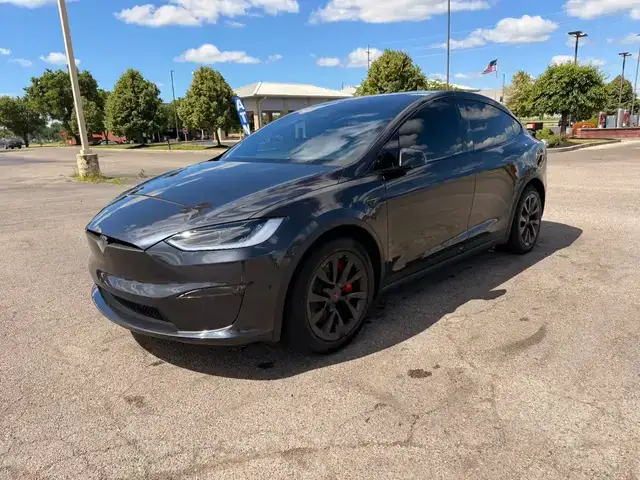 Model X Plaid Stealth Grey